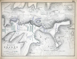 Map of the Battle of Craone